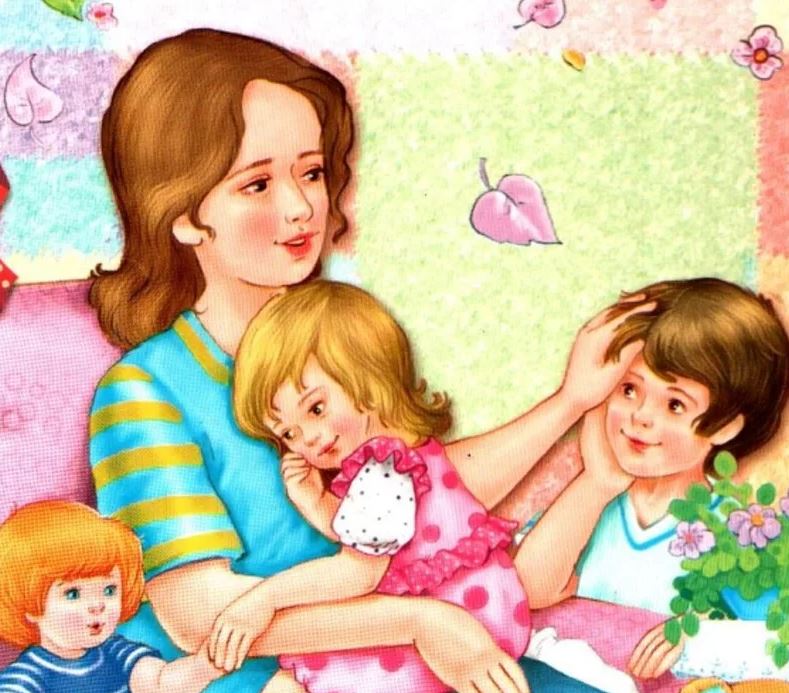 Открытки и Стихи про маму для детей 5-6 лет
